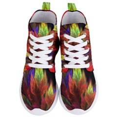 Abstract Digital Art Fractal Women s Lightweight High Top Sneakers by Sudhe