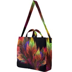 Abstract Digital Art Fractal Square Shoulder Tote Bag