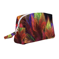 Abstract Digital Art Fractal Wristlet Pouch Bag (medium)