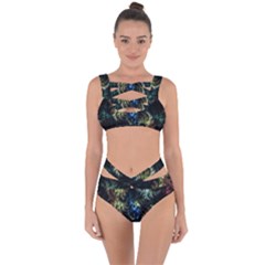 Abstract Digital Art Fractal Bandaged Up Bikini Set  by Sudhe