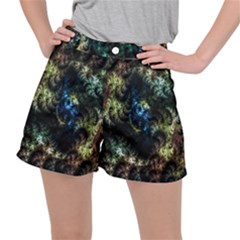 Abstract Digital Art Fractal Stretch Ripstop Shorts