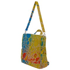 Bubbles Abstract Lights Yellow Crossbody Backpack by Sudhe