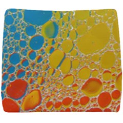 Bubbles Abstract Lights Yellow Seat Cushion by Sudhe