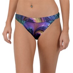 Fractal Artwork Art Swirl Vortex Band Bikini Bottom by Sudhe