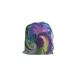 Fractal Artwork Art Swirl Vortex Drawstring Pouch (xs) by Sudhe