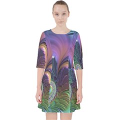 Fractal Artwork Art Swirl Vortex Pocket Dress by Sudhe