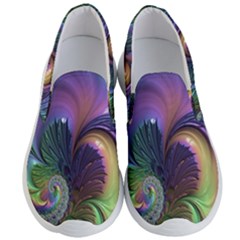 Fractal Artwork Art Swirl Vortex Men s Lightweight Slip Ons by Sudhe