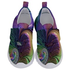 Fractal Artwork Art Swirl Vortex Kids  Velcro No Lace Shoes by Sudhe