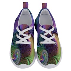 Fractal Artwork Art Swirl Vortex Running Shoes by Sudhe