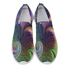 Fractal Artwork Art Swirl Vortex Women s Slip On Sneakers by Sudhe