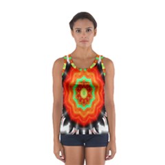 Abstract Kaleidoscope Colored Sport Tank Top  by Sudhe