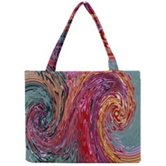 Color Rainbow Abstract Flow Merge Mini Tote Bag by Sudhe