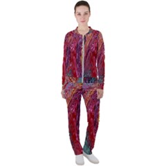 Color Rainbow Abstract Flow Merge Casual Jacket And Pants Set