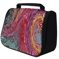 Color Rainbow Abstract Flow Merge Full Print Travel Pouch (big) by Sudhe