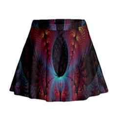 Abstract Abstracts Geometric Mini Flare Skirt by Sudhe