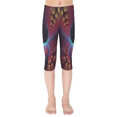 Abstract Abstracts Geometric Kids  Capri Leggings 