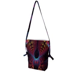 Abstract Abstracts Geometric Folding Shoulder Bag