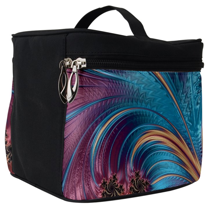 Fractal Art Artwork Psychedelic Make Up Travel Bag (Big)