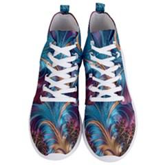 Fractal Art Artwork Psychedelic Men s Lightweight High Top Sneakers by Sudhe