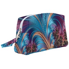 Fractal Art Artwork Psychedelic Wristlet Pouch Bag (large) by Sudhe