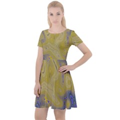 Color Explosion Colorful Background Cap Sleeve Velour Dress  by Sudhe