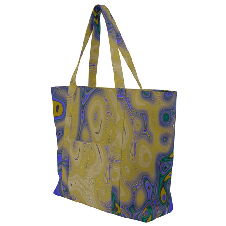 Color Explosion Colorful Background Zip Up Canvas Bag