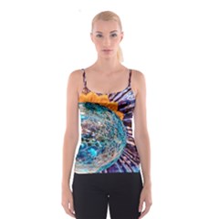 Multi Colored Glass Sphere Glass Spaghetti Strap Top by Sudhe