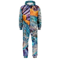 Multi Colored Glass Sphere Glass Hooded Jumpsuit (men)  by Sudhe