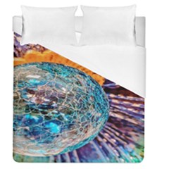 Multi Colored Glass Sphere Glass Duvet Cover (queen Size)