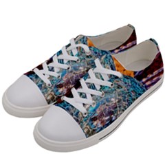 Multi Colored Glass Sphere Glass Women s Low Top Canvas Sneakers by Sudhe