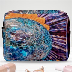 Multi Colored Glass Sphere Glass Make Up Pouch (large) by Sudhe