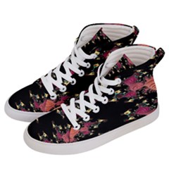 Fractal Fantasy Art Design Swirl Women s Hi-top Skate Sneakers by Sudhe