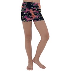 Fractal Fantasy Art Design Swirl Kids  Lightweight Velour Yoga Shorts