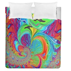 Fractal Art Psychedelic Fantasy Duvet Cover Double Side (queen Size) by Sudhe