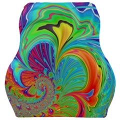 Fractal Art Psychedelic Fantasy Car Seat Velour Cushion  by Sudhe