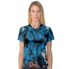 Abstract Fractal Magical V-neck Sport Mesh Tee