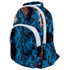 Abstract Fractal Magical Rounded Multi Pocket Backpack