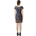 Fractal Art Artwork Globular Short Sleeve Skater Dress View2