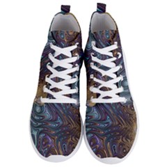 Fractal Art Artwork Globular Men s Lightweight High Top Sneakers by Sudhe