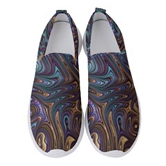 Fractal Art Artwork Globular Women s Slip On Sneakers