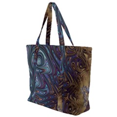 Fractal Art Artwork Globular Zip Up Canvas Bag