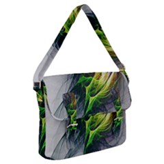 Fractal Art Paint Pattern Texture Buckle Messenger Bag