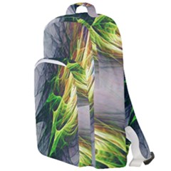 Fractal Art Paint Pattern Texture Double Compartment Backpack by Sudhe