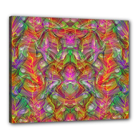 Background Psychedelic Colorful Canvas 24  X 20  (stretched) by Sudhe