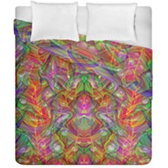 Background Psychedelic Colorful Duvet Cover Double Side (california King Size) by Sudhe