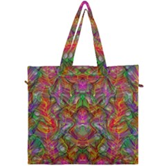 Background Psychedelic Colorful Canvas Travel Bag by Sudhe