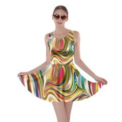 Wallpaper Psychedelic Background Skater Dress by Sudhe