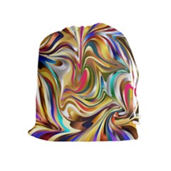 Wallpaper Psychedelic Background Drawstring Pouch (xl) by Sudhe