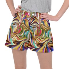 Wallpaper Psychedelic Background Stretch Ripstop Shorts by Sudhe