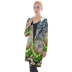 Abstract Fractal Magical Hooded Pocket Cardigan